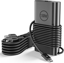 130W USB C Laptop Charger for Dell Computer XPS 15 17 9575 9500 9510 Power Cord picture