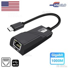 Type-C USB 3.0 Gigabit Ethernet LAN RJ45 1000Mbps Network Adapter For PC Mac picture