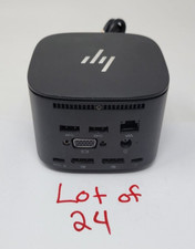 Lot of 24 HP HSN-IX01 G2  Dock 120W  USB-C Docking Station No AC Adapt picture