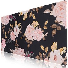 iCasso Extended Gaming Mouse Pad,XXL Desk Pad,Peony picture