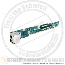 Supermicro AOC-UR-i4G 1U Ultra Riser 4x 1GbE Intel i350-T4 RJ-45 Copper Network picture