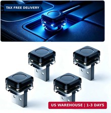 4 PCS Car Interior USB LED Lights, Square Ambient Mood Decorative Lamp, Portable picture