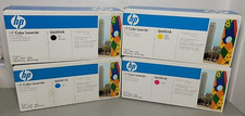 (4) Genuine HP 124A BCYM Toner Print Cartridges Q6000A Q6001A Q6002A Q6003A picture