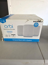 NETGEAR Orbi RBK763S AX5400 Tri-Band Mesh WiFi 6 System, White picture