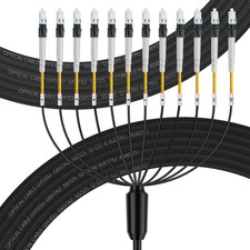 - OS2 LC to LC Outdoor Fiber Cable 12 Core, 12 Strands Single Mode, OS2 Fiber Op picture