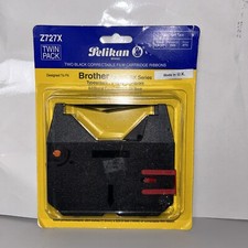 Pelikan Z727X Black Cartridge Ribbons 2 Pk Brother AX GX SX Series Typewriter picture