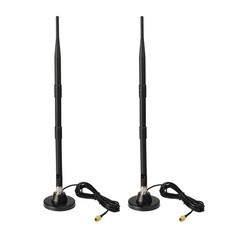 2x 9dbi 4G LTE external magnetic Antenna SMA Male For B311 B311s B311as Router picture