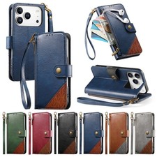 Splice Leather Wallet Cover Case For Xiaomi 17T 15T Pro Redmi 13 Note 13 15 14 picture