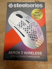 SteelSeries Aerox 3 Wireless Ultra Light Weight Gaming Mouse Snow White - NEW picture