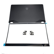 Black Back Cover+Bezel+Hinges For MSI GE76 GP76 10UE 11UE MS-17K1 17K2 17K3 Top picture