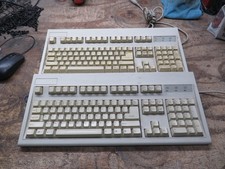 LOT OF 2  Vintage Keytronic E03601QL-C Mechanical Computer Keyboard picture