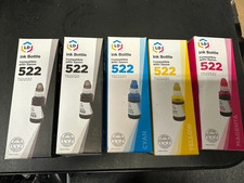 LD Compatible Epson 522 EcoTank Ink Bottles Cyan Magenta Yellow 2 Black picture