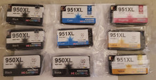 950XL & 951XL Replacement Ink Cartridges for HP, Miss Deer (Lot of 9) New Sealed picture