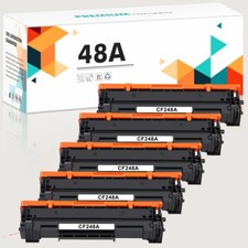 5-Pack CF248A Black Toner Replacement for HP 48A LaserJet Pro M16A M16W M28A M29 picture