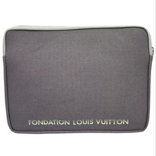 NEW Authentic Louis Vuitton Fondation Laptop Sleeve Case Gray 27cmx36cmx1.5cm picture