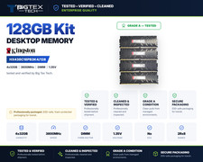 Kingston 128GB Kit (4x32GB) DDR4 3600MHz CL18 Memory Kit HX436C18PB3K4/128 picture