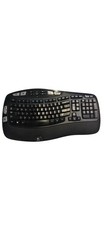 Logitech K350 Comfort Wave Ergonomic Wireless Keyboard Tested NO USB Dongle picture