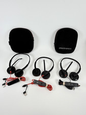 Plantronics Blackwire C3225T & 325T USB Wired Headsets Lot of 3 picture