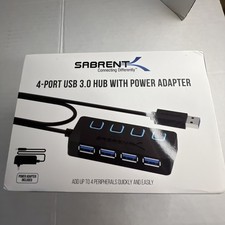 4 Port USB 3.0 Hub with Power Switches LED Indicators and 5Gbps Transfer Speed picture