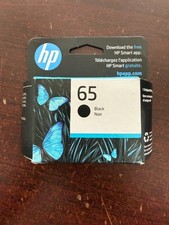 Genuine HP 65 N9K02AN Ink Cartridge Black New Distressed Box Exp Dec 2027 picture