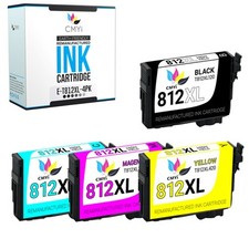 CMYi 4Pack Replacement 812XL Ink Cartridges for Epson WorkForce EC-C7000 WF-7310 picture