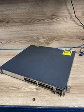 Cisco WS-C3750E-24TD-E 24 Port Gigabit Switch W/2x Crv-x2-sfp V02 265Psu C3k Fan picture