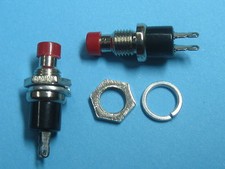 30 pcs Push OFF Red Cap SPST Mini Push Botton Momentary Switch 120V/6A 250V/3A picture
