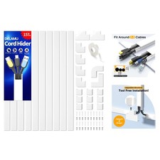 13.1ft Cable Management Kit - 157in Cord Hider for Safety & Organization picture