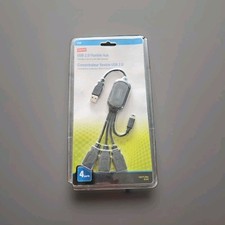 Staples USB 2.0 Flexible Hub USB A female ports mini B 5-pin USB male connector picture
