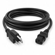 16 AWG Universal Power Cord (IEC320 C13 to NEMA 5-15P) - 1/3/6/8/10/15/25 ft picture