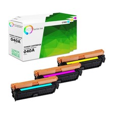 3Pk TCT 040 For Canon LBP712CDN 710CX 712CX Toner - Cyan Magenta Yellow picture