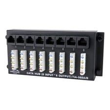 Construct Pro 8x8 Data Patch Panel Module Network Cable Distribution Extension picture