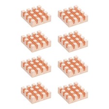 8 Pcs Copper Heatsink 12x12x4mm, Heat Sink Cooler Radiator for Raspberry Pi picture
