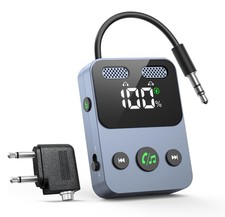 Dual Connection Bluetooth Transmitter for Airplane,2-in-1 Bluetooth Transmitter picture