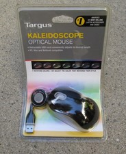 Targus Notebook Optical Mouse Retractable Kaleidoscope Mouse New picture