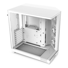 NZXT H6 Flow White ATX Mid-Tower PC Case Dual-Chamber Tempered Glass 3 Fans picture