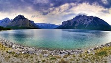 Landscape nature lake mountains Custom Gaming Mat Desk picture