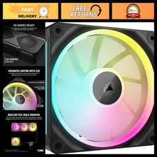 RGB 120mm PWM Fan with Dual Light Loops - AirGuide Tech - iCUE Link Compatible picture
