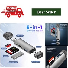 Kebidumei 6-in-1 USB 3.0 Card Reader SD MicroSD USB-C OTG picture