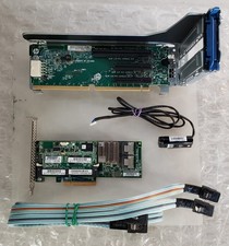 HP Bundle 633538-001 SAS Controller w/ Batt+Cables+1GB Cache + 622219-001 Riser  picture