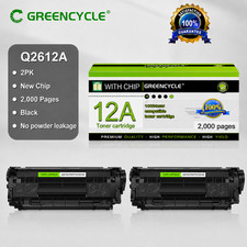 2PK Q2612A 12A Toner Cartridge Compatible For HP LaserJet 1020 3020 printer picture