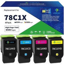 78C1X Toner Cartridges for Lexmark CS421 CX522 CX622 CS521 CX421 CS522 CX625 picture
