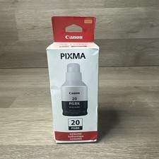 Genuine Canon GI-20 Black Bottled Ink 3383C001 170ml MegaTank G5020 G6020 G7020 picture