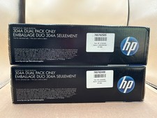 Genuine HP 304A Dual Pack CC530AD Black Toner Cartridge picture