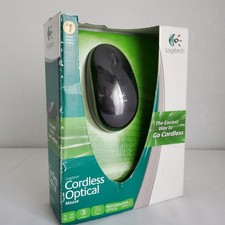 Logitech 3 Button Cordless Optical Mouse 910-000132 PC/Mac Open Box picture