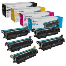Compatible Toner for HP 653X HY & HP 653A (2 Blk, 1 C, 1 M, 1 Y, 5-Pk) picture