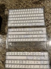 DROP Robo Cherry Profile PBT Dyesub Keycaps Black On White Base picture
