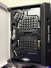 Ergodox EZ with Wrist Rest and Tilt/Tent Kit, black, barely used with extra keys picture