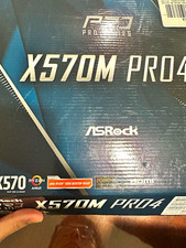 ASRock X570M Pro4 MicroATX AM4 Motherboard DDR4 4-DIMM M.2 HDMI Gaming picture
