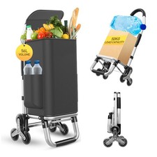 Heavy Duty 3 in 1 Shopping Cart, Foldable Hand Truck with 6 Wheels picture